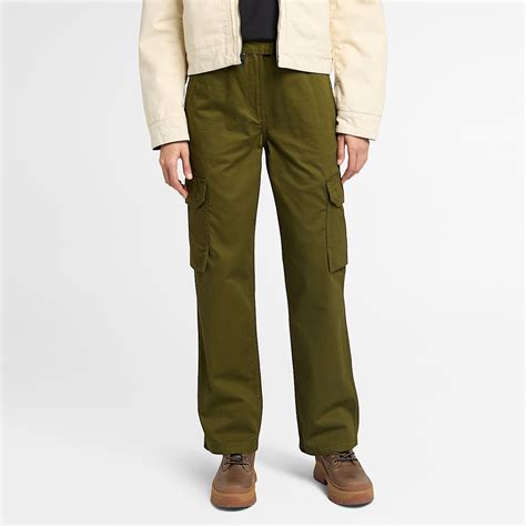 Brookline Utility Cargo Pants for Women in Dark Green