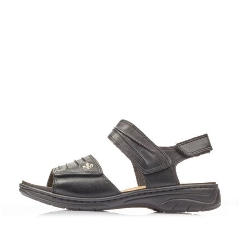 Women'S Strappy Sandals Night Black-Rieker Online | Richter Shoes