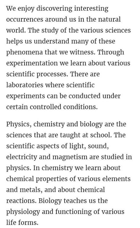 write a paragraph about science - Brainly.in