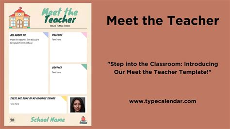 Meet The Teacher Templates (Free) – Google Docs, Canva & PDF [2025-2026]
