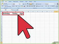 excel geburtstag berechnen in excel das alter berechnen 7 schritte mit bildern excel geburtstag berechnen in excel das alter berechnen 7 schritte mit bildern