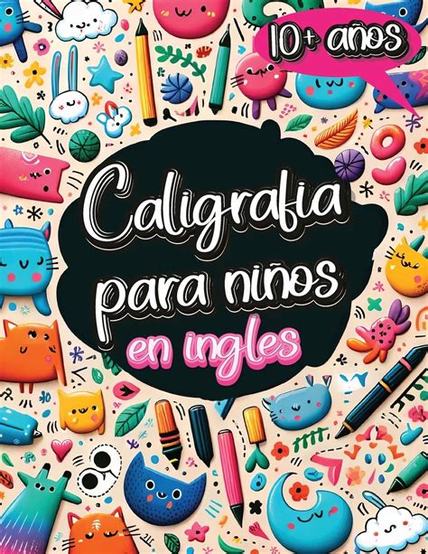 Buy Caligrafía para Niños en Inglés de 10 Años: Cuaderno de Caligrafía ...