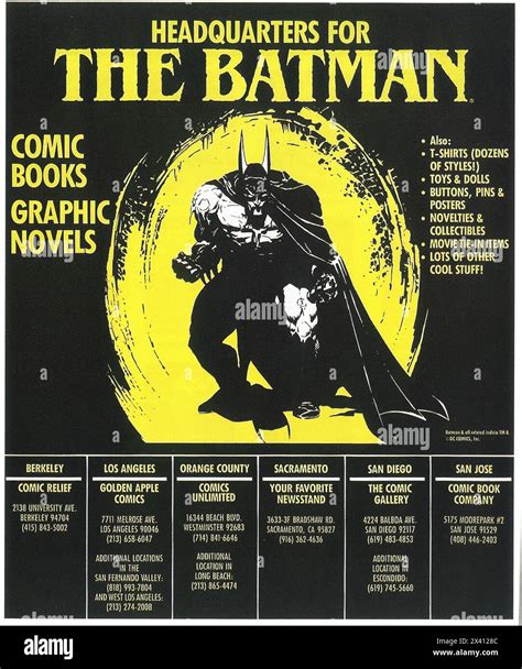 1989 Batman Comics ad - Headquarters for the Batman - comic books ...