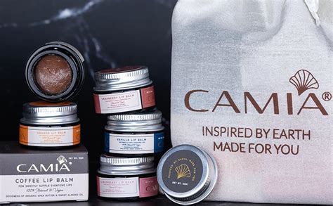 Buy CAMIA - 100% Natural Orange Lip Balm for Dry & Chapped Lips | 100% ...