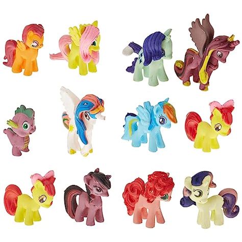 Buy OliaDesign 12 Piece Little Pony PVC Toy Cake Topper Twilight ...