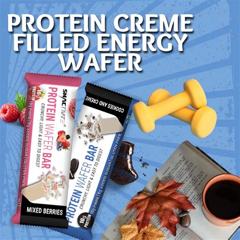 Snactivate Protein Wafer Bars Combo–Cookies & Creme and Mixed Berries ...