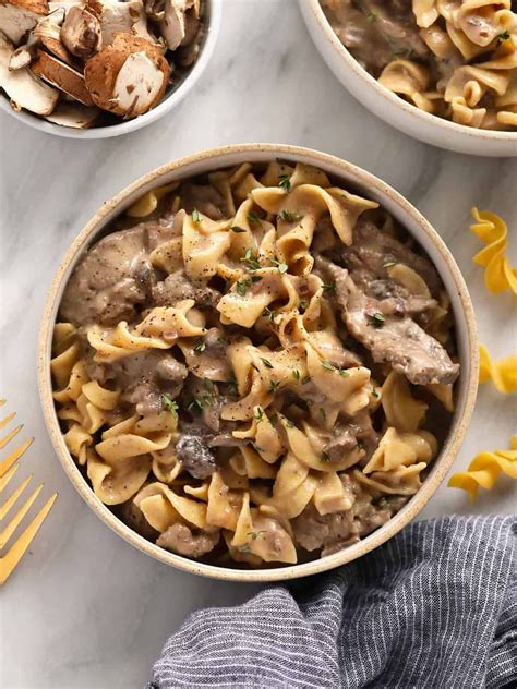 Easy Beef Stroganoff - Fit Foodie Finds | Healthy meat recipes, Beef ...