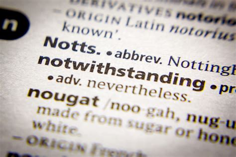 What Does Notwithstanding Mean? - Drafted Legal