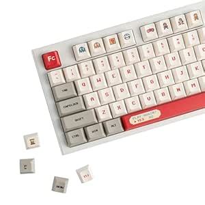 Amazon.in: Buy YMDK 153 Keys Gameboy Cherry Profile PBT Dye Sub Keycaps ...