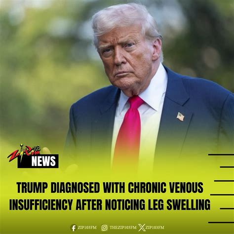 Zip 103FM | President Donald Trump has been diagnosed with chronic ...