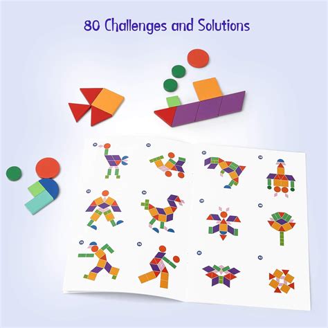 Coogam Wooden Magnetic Shape Puzzle Pattern Blocks India | Ubuy