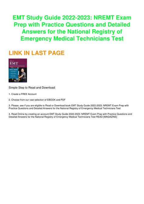 PPT - Read ebook [PDF] EMT Study Guide 2022-2023: NREMT Exam Prep with ...