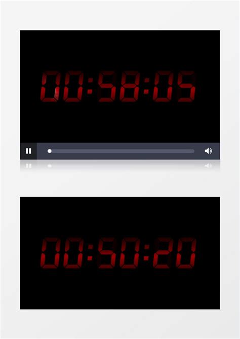 红色数字1分钟倒计时背景视频模板下载_红色背景_图客巴巴