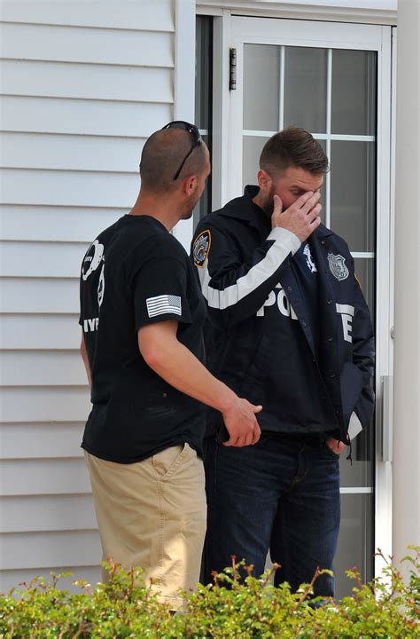 Grieving partner pays respects to slain cop