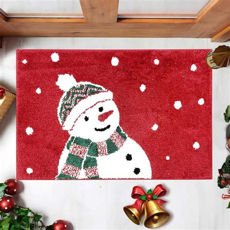 Christmas Decorations Bath Mat,Christmas Bathroom Rugs,Extra Soft and ...