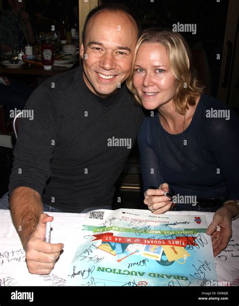 Danny Burstein and Rebecca Luker attending 26th Broadway Cares Flea ...
