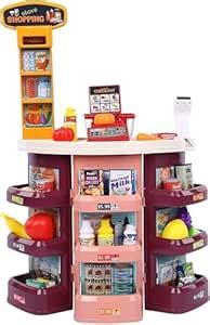 Buy Supermarket Store for Kids Gifts, Kitchen Playset with Cash ...