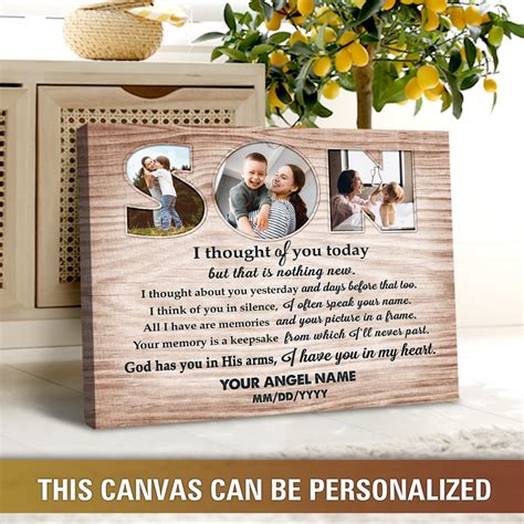 Unique Sympathy Gifts - Personalized Memorial Gifts - Oh Canvas