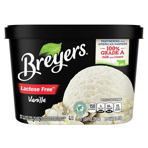 Amazon.com: Breyer's Light Ice Cream Low-Fat Ice Cream Vanilla Ice ...