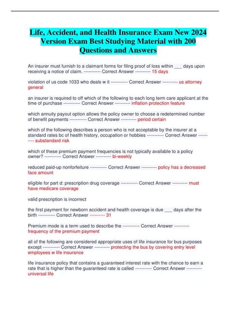 Image result for Health Insurance Exam Tips