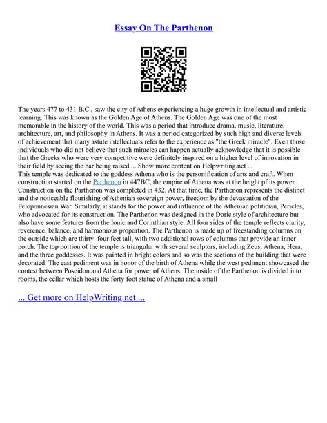 Parthenon Vs Pantheon | PDF