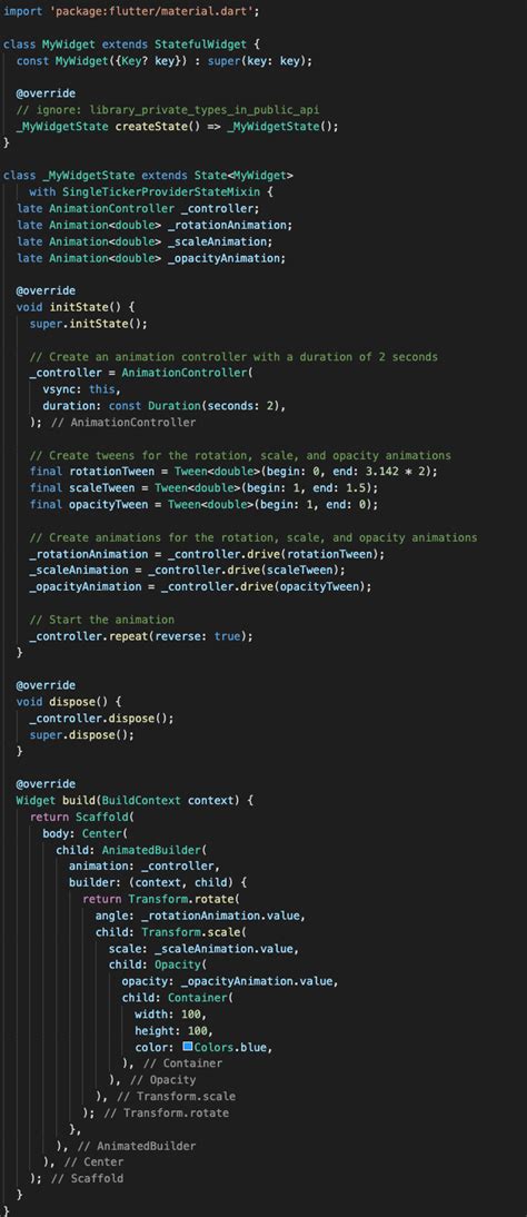 Adding Animation Flutter 的图像结果