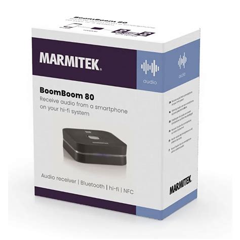 Trasmettitore Bluetooth Marmitek BoomBoom 55 HD Per TV - Collega 2 Cuffie, AptX A Bassa Latenza, Ottico/analogico