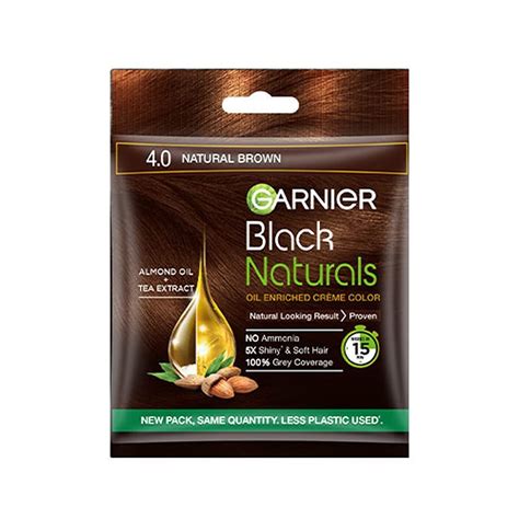 Garnier Black Naturals Shade 4 Natural Brown 40gm - Hair Color Review