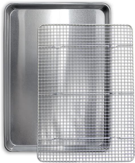 Amazon.com: Ultra Cuisine Quarter Sheet Pan with Wire Rack Set ...