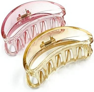 Fairytale Elegant Transparent Pink, Brown Resin Plastic D Shape Big ...