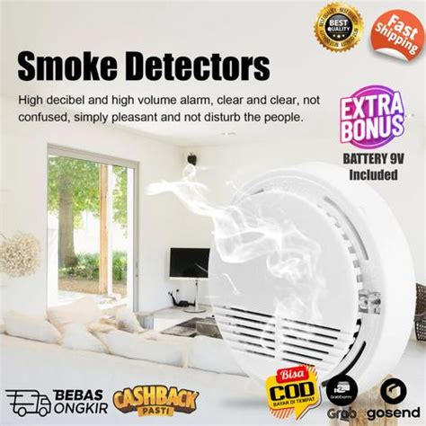 Promo Detektor Asap dan Kebakaran Alarm Smoke Sensor Detector ...