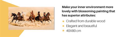 AH Decals Wall Décor Sticker Inpirational Home Vastu 7 Running Horses ...