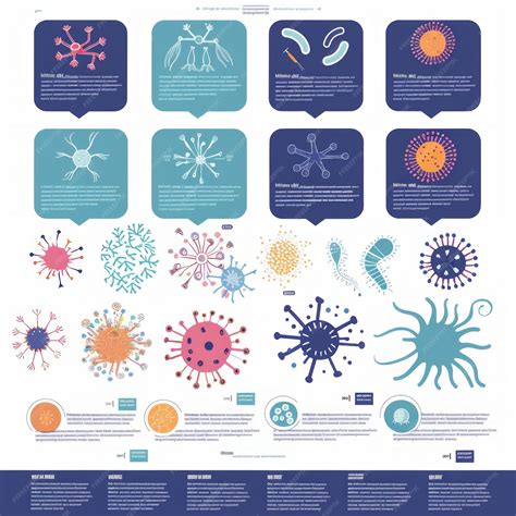 Illustrated infographic showcasing different types of viruses with descriptions and scientific ...