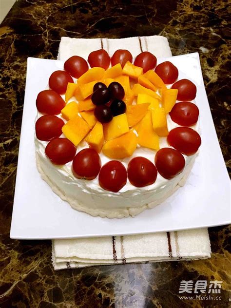 【水果蛋糕的做法步骤图，水果蛋糕怎么做好吃】elmonte_下厨房