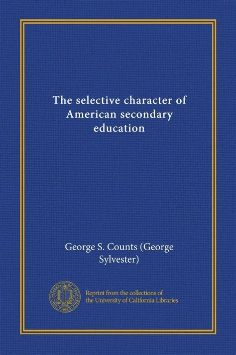 The selective character of American secondary education : Amazon.in: Books