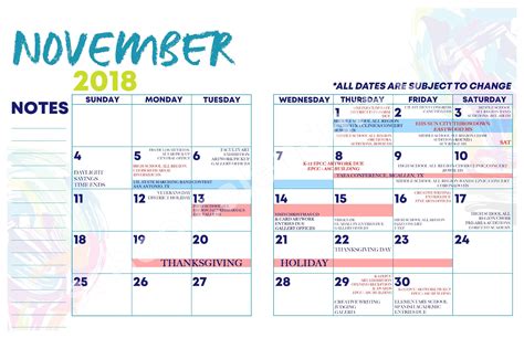 2018 - 2019 YISD Fine Arts Calendar | Ysleta Independent School ...