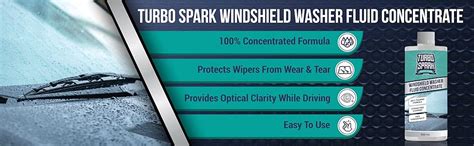 Turbo Spark Windshield Washer Fluid Concentrate 500ml | 20ml enough For ...