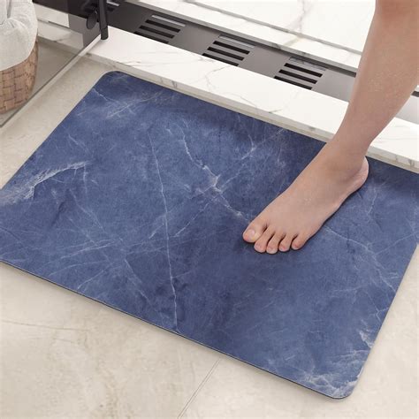 Amazon.com: Color&Geometry Quick Dry Absorbent Bath Mat- 16"x24" Non ...