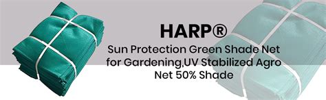 HARP® Green Shade Net 50% UV Stabilized – Sun Protection Gardening ...