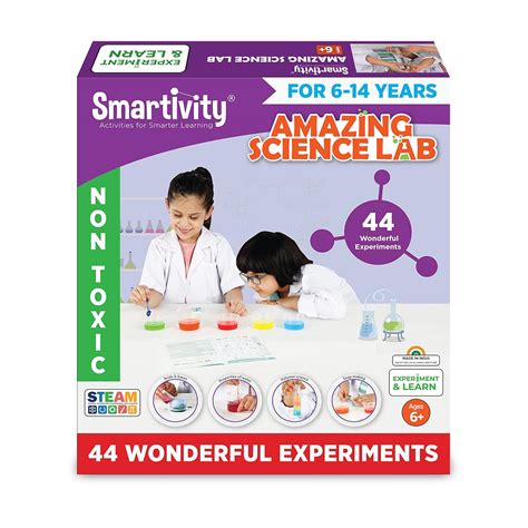 Smartivity Amazing Science Lab | 44+ Chemistry Science Experiment Kit ...
