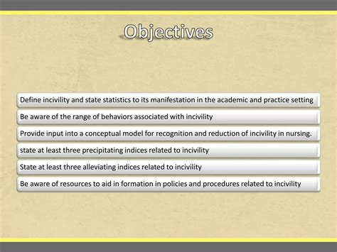 Incivility in Nursing | PPTX
