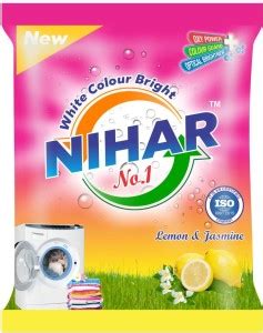 NIHAR Washing Machine Powder 500g (Pack of 1) Detergent Powder 500 g ...