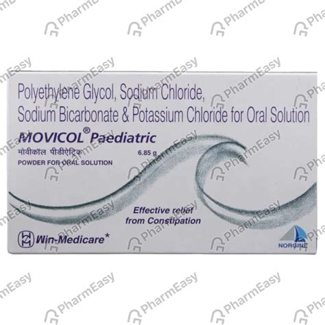 Movicol Paediatric Sachet Of 6.85gm Oral Powder (Box Of 6): Uses, Side ...