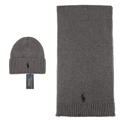 Ralph Lauren erkek atki bere takimi Logo Detayli Fume