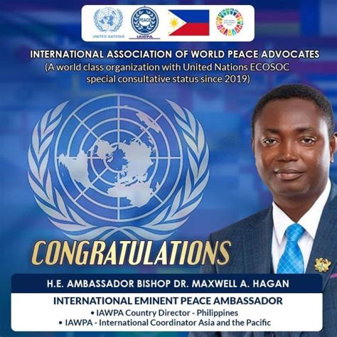 International Association of World Peace Advocate appoints Bishop ...