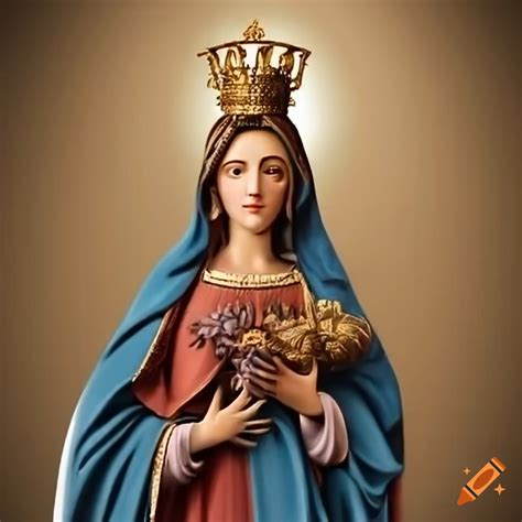 Depiction of virgin mary with jesus on Craiyon