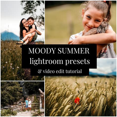 Moody presets Summer Lightroom preset Lightroom mobile preset Desktop ...