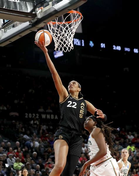 A'ja Wilson, who helped the Las Vegas Aces win their 1st WNBA title ...