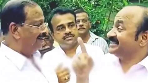 Sudhakaran and Satheeshan hugs and tickles each other, social media in ...