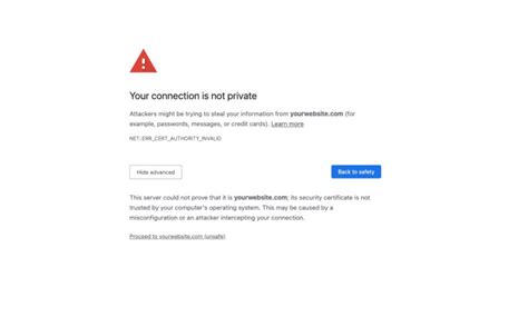 Image result for How to Remove Your Connection Is Not Private
